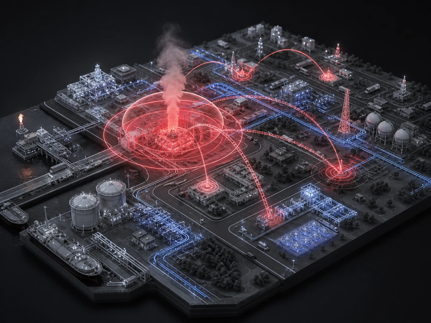 3D view of real-time operational risk analysis
