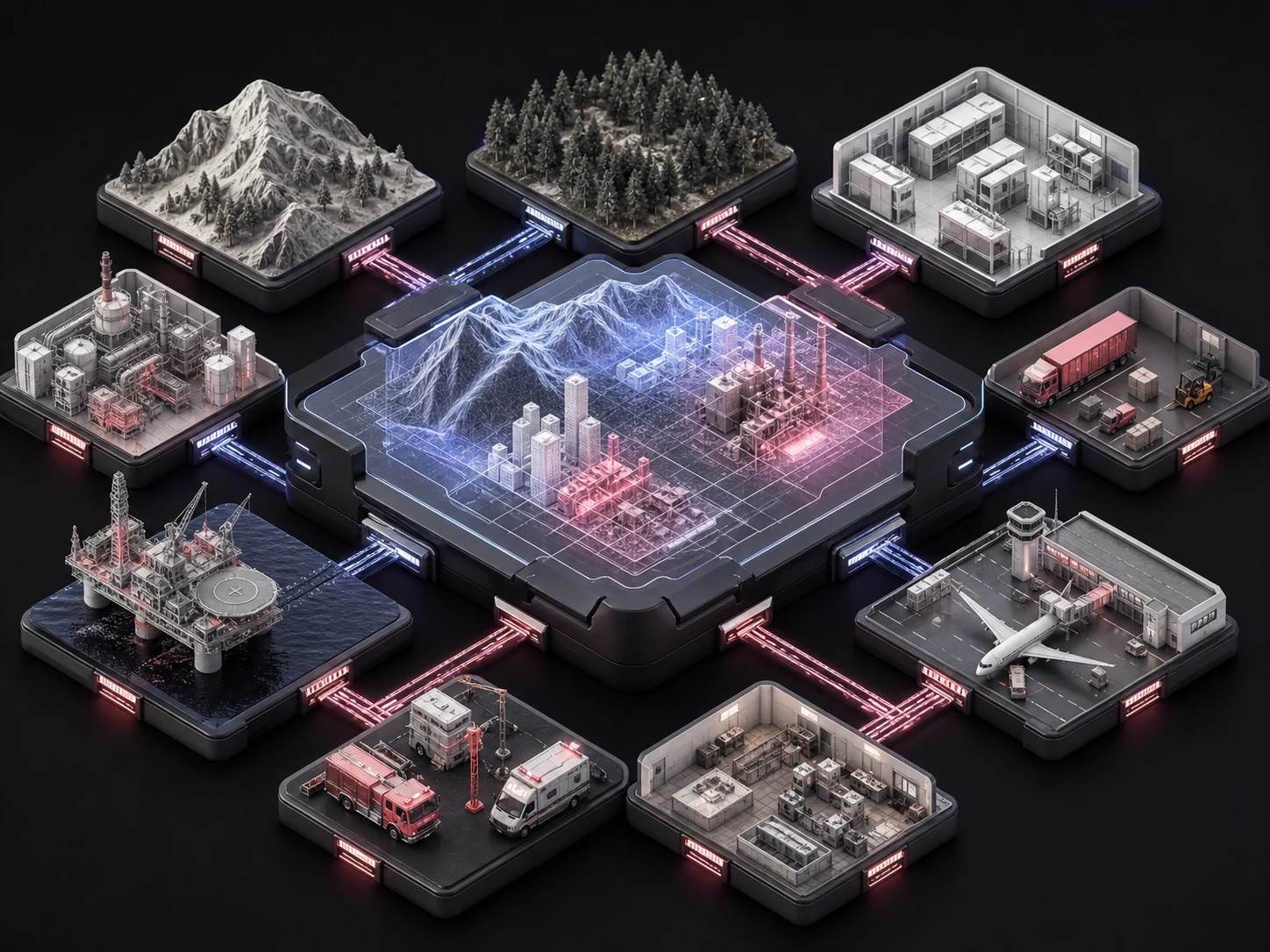 3D configurable immersive simulation modules
